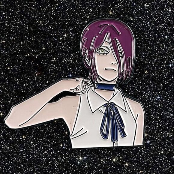 Independent Other - Chainsaw Man Reze Enamel Pin Bomb Devil Anime Girl Collectible Accessory
